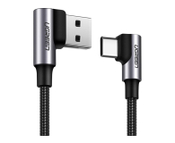 UGREEN Kabel USB do USB-C kątowy US176 3A 2m czarny - 1489127 - zdjęcie 2